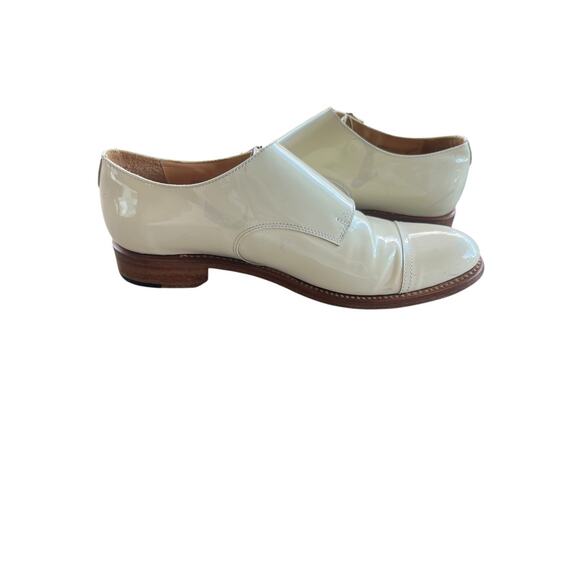 The Office Of Angela Scott Mr. Colin patent monk strap shoe Ivory, Size 37 / 6.5 - Picture 7 of 13